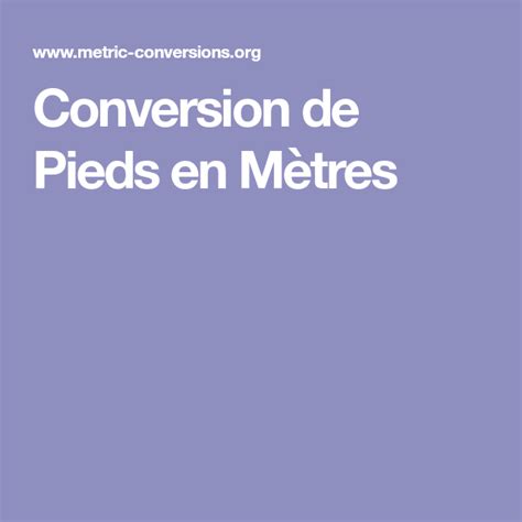 1.92m to ft|Calculatrice de conversion de Mètres en Pieds (m en ft)